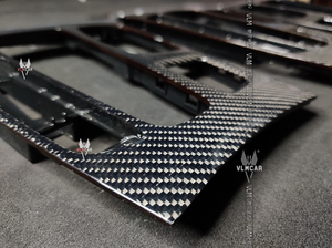 Interiores de fibra de carbono para <span class=keywords><strong>BMW</strong></span> X5 <span class=keywords><strong>X6</strong></span> F15 F16, panel de instrumentos, tira embellecedora, cubierta de control Central - Product Image 4