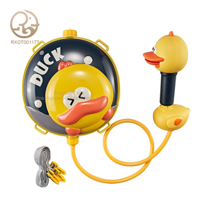 Pistola de plástico para disparar agua, juguete de verano para exteriores de largo alcance, mochila de bombeo de alta presión de aire, pistola de agua, juguete estilo pato - Product Image 1
