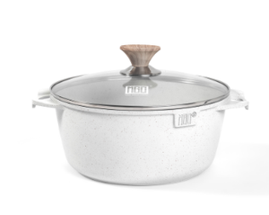 MGC Kitchen Serie rumana Ollas para sopa 20/22/24/26/28/30/32 cm Juegos de utensilios de cocina con fondo de inducción Revestimiento de mármol para restaurantes - Product Image 5