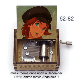 Carillon Vintage in Legno a Manovella con Tema del Film 'Once Upon a December', Decorazione per la Casa, Regalo Promozionale - Product Image 4