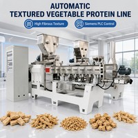 Ligne de production de nuggets de soja texturés à double vis robuste pour protéines végétales