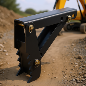 Accesorio de excavadora de acero negro con pinza de 18 pulgadas y tornillos de 12 mm, ajustable, para maquinaria de construcción mecánica - Product Image 2