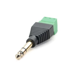Enchufe de Audio estéreo a precio de fábrica, Conector de bloque de terminales de tornillo de 3 pines, adaptador DIY Balum de micrófono, enchufe hembra de 6,35mm - Product Image 2