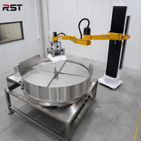 Robot Pembuka Kantong Kantilever Otomatis Penuh Terbaru dengan PLC dan Motor untuk Kantong Semen Mortar dan Bahan Bangunan Bubuk