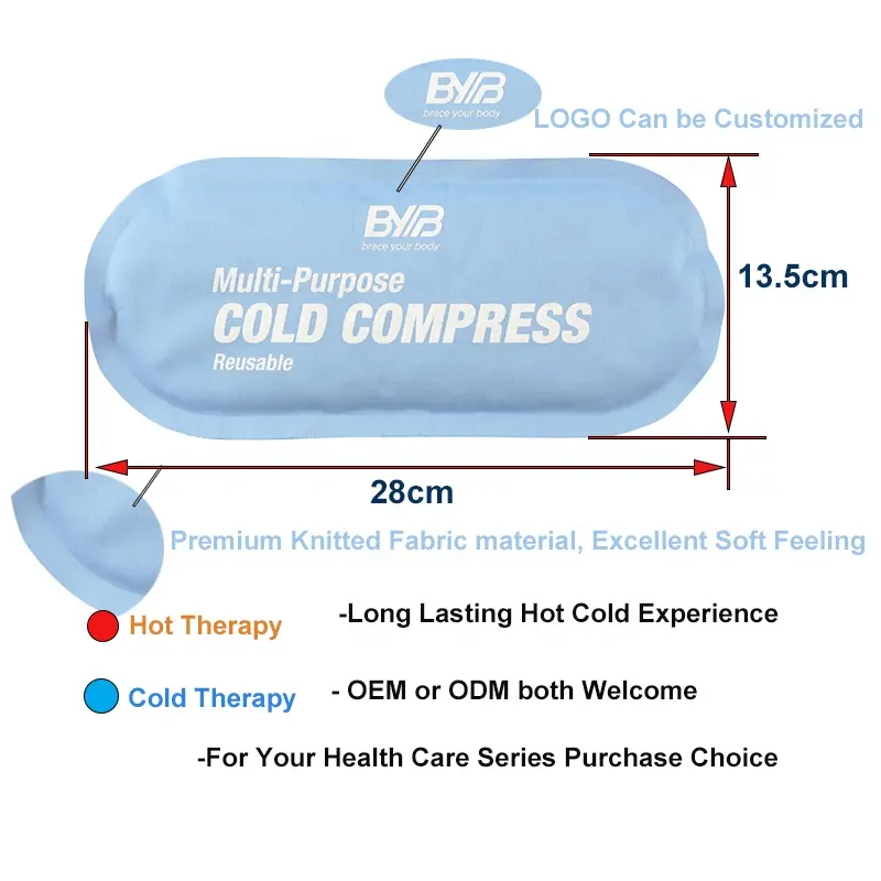 CSICSI Premium a microonde in Nylon caldo e freddo per avvolgere le spalle in Gel per terapia del freddo impacco di ghiaccio