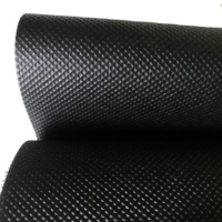 Tissu non tissé noir anti-UV en PP pour l'agriculture, tissu de contrôle des adventices pour paillis de sol