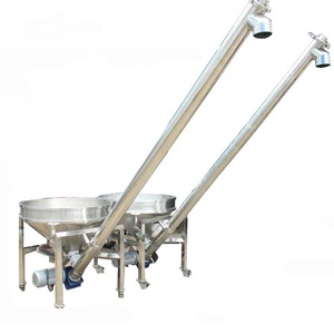 Convoyeur à vis sans fin horizontal pour le transfert de poudre métallique en vrac pour l'industrie automobile avec trémie - Product Image 1