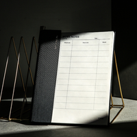 Notas de cartón magnético profesional A4 A5 personalizadas con cubierta de diario de Bloc de notas interno reemplazable para Bloc de letras Do-List