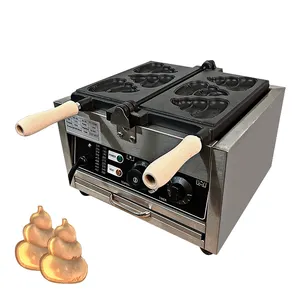 Venda Direta Da Fábrica Ferro Fundido Non-Stick Poo Em Forma De Waffle Maker Personalizado Máquina Especial De Waffle Maker