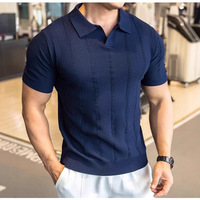 Polo en coton de luxe pour homme, été, broderie 3D, séchage rapide, respirant, tissu doux pour la peau