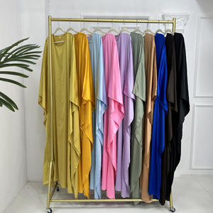 ชารุต ขายส่ง ชุดอาบายะแบบเรียบหรูสไตล์ตุรกี แขนทรงปีกค้างคาว ผ้าซาตินหรูหรา สไตล์ดูไบ สำหรับผู้หญิงมุสลิม ปี 2025 - Product Image 6