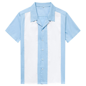 Plus Size Men <strong>Shirt</strong> Short Sleeve Black Red <strong>Rockabilly</strong> Bowling Cotton Casual <strong>Shirts</strong> for Men Camisa Masculina - Product Image 2