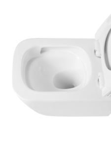 Inodoro <span class=keywords><strong>de</strong></span> Pared Cuadrado <span class=keywords><strong>de</strong></span> <span class=keywords><strong>Concreto</strong></span> con Sistema <span class=keywords><strong>de</strong></span> Descarga Tornado para Proyectos Hoteleros Modernos - Product Image 4