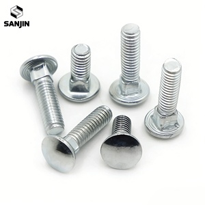 M4 M5 M6 M8 <strong>M10</strong> M12 Carriage <strong>Bolts</strong> Carbon Steel GB12 DIN603 Round Head Square Neck <strong>Coach</strong> Screws for Furniture Shelf Desk - Product Image 2