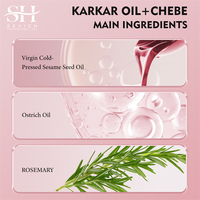 Nouveau soin des cheveux personnel huile de croissance végétalienne Chebe huile de menthe poivrée San bouclés fille croissance des cheveux huile de Karkar bio pour les cheveux