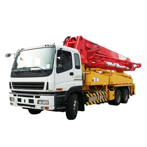 China Famous Brand 37 Meters Cheap Concrete Pump Truck HJC5420THB37