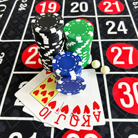 Pas encore d'avis Ensemble de jeu de table professionnel 11 pouces en bois massif Casino Roulette Wheel Machine pour adultes Party Drinking Game