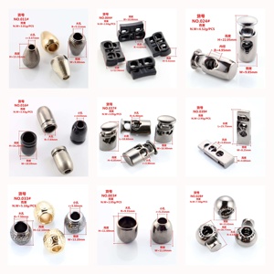 ZINC METAL <strong>LACE</strong> CORD END STOPPER <strong>LOCK</strong> #1001 - Product Image 4