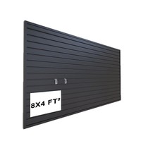 Panneau mural en PVC imperméable à découpe facile, système de rangement mural modulaire à clipser pour garage, bureau et espaces commerciaux