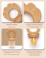 Kingkam-Tétine souple en silicone pour bébé, jouet à mâcher pour soulager la dentition