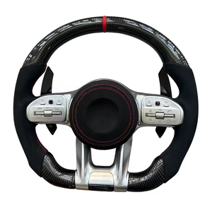 Volante de Fibra de Carbono para <span class=keywords><strong>Mercedes</strong></span> Benz Clase C Cla C200 G55 C300 Amg W203 W204 W205 W211 W213 W463 S205 A45s Cla 250 - Product Image 4