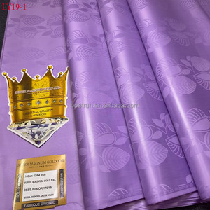 LY19 Tissu Bazin <span class=keywords><strong>Riche</strong></span> Africain de Haute Qualité Coton Brodé d'Autriche <span class=keywords><strong>Pagne</strong></span> Bazin Original pour Fêtes au Nigéria - Product Image 5