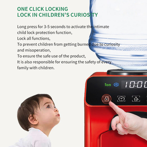 Электрический настольный диспенсер для горячей и холодной воды 110В/220В, пластиковый кулер для воды для домашнего использования, компактная система подачи воды - Product Image 2