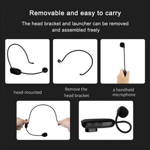 Uhf inalámbrico portátil sistema de micrófono profesional de <span class=keywords><strong>la</strong></span> ropa a <span class=keywords><strong>voz</strong></span> amplificador para el discurso maestro - Product Image 6