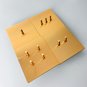 Điện chuyển đổi ánh sáng Tường ổ cắm nhà khách sạn 2 gang chuyển đổi thiết bị chuyển mạch thép không gỉ Bảng điều chỉnh anh tiêu chuẩn - Product Image 5