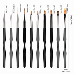 Outils de manucure en gros – Stylos professionnels pour la sculpture et la peinture des ongles, lot de 10 pinceaux ultra-fins pour le nail art - Product Image 5