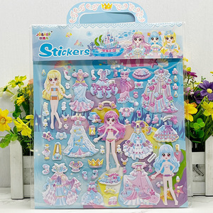 Autocollants de déguisement de princesse pour enfants, grand ensemble d'autocollants - Product Image 3