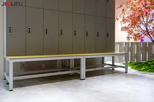 Locker Room Waterproof Phenolic Board Gym Lockers With Bench