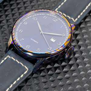 Factory Custom <b>Men</b> Miyota Automatic Mechanical <b>Watch</b> Stainless Steel <b>Blue</b> Dial Water Resistant Analog - Product Image 3