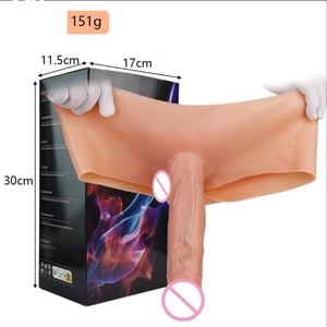 Pantalones de silicona líquida realistas con forma de pene, bragas de alta elasticidad para realce de glúteos grandes para mujeres, lesbianas, travestis y transgénero. - Product Image 3
