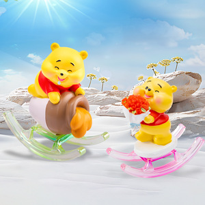 Yu Mo Little Bear Pupu Happy Time - Caja Sorpresa con Figuras de Resina (Set de 6 Piezas) para Niños, Adorno de Escritorio, Juguete Coleccionable - Product Image 4