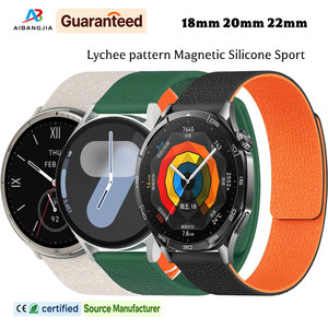 Correa de Silicona de 18mm 20mm 22mm con Cierre Magnético para Reloj Inteligente Amazfit Active 2, Huawei, Garmin, <span class=keywords><strong>Samsung</strong></span> Galaxy Watch - Product Image 1