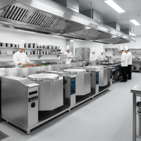 Équipement de cuisine central Bratt Pan inclinable au gaz commercial Machine à braiser électrique multifonctionnelle en acier inoxydable