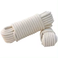 Cordon en coton tressé écologique et durable pour usage extérieur, corde de macramé de couleur personnalisée avec un diamètre de 3 à 20 mm