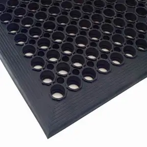 Custom Cut and Moulded Outdoor Rubber Grass Mat with Perforated Pad Indoor/Outdoor Use Easy Processing Services