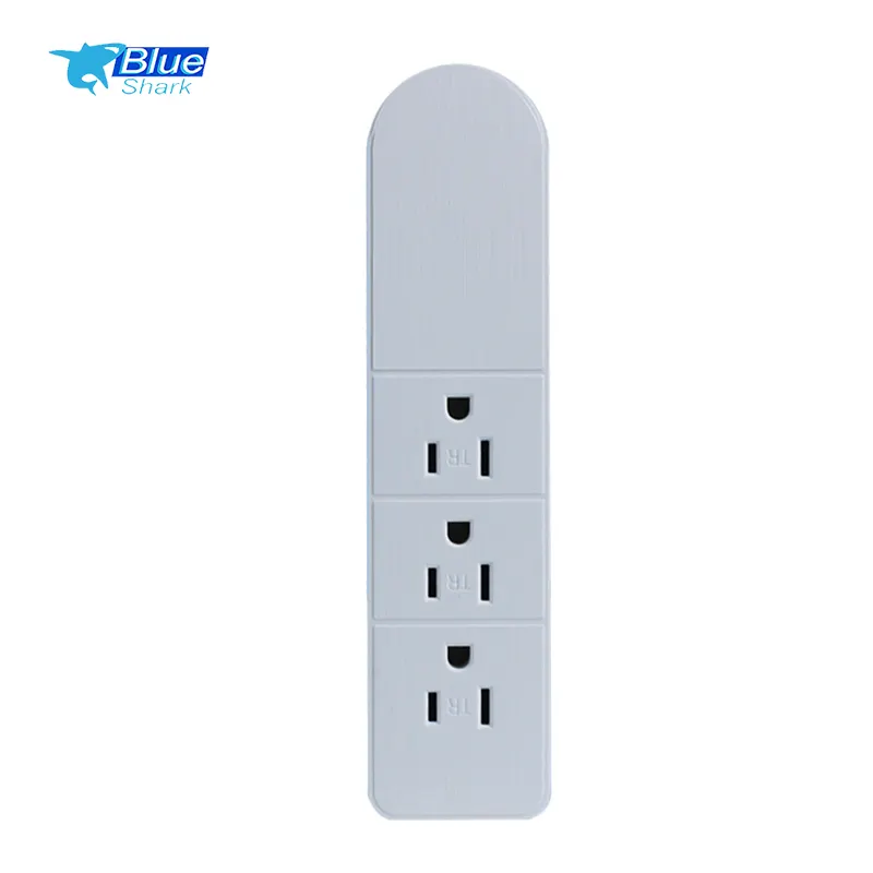 Us Plug Extension Power Strip Straight Wall Socket For Home Office Kitchen 3 Way Power Plug Wall Socket Power Converter