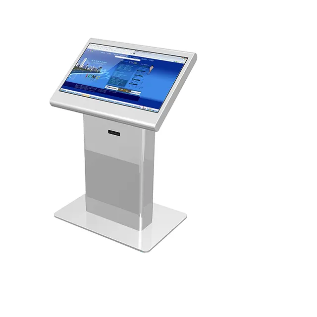 Thermische Printerlobby Moderne Slanke Zelfbediening Touchscreen Informatiekiosk