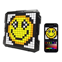 Écran LED intelligent couleur pleine gamme à pixels méca, lumière d'ambiance E-Sports à poser sur bureau, cadeau créatif DIY, directement de l'usine
