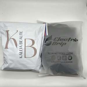 Biodegradable Custom Gold Foil LOGO Clothing Nude <b>Mailer</b> Shipping Poly Mailing Bag for Coat Hoodies - Product Image 4