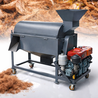 Broyeur électrique de fibres de noix de coco, concasseur de coques diesel, machine d'extraction et de séparation du coco