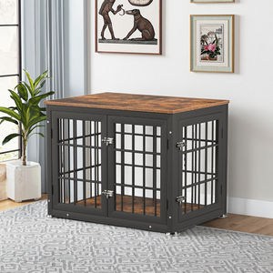 Casa para Perros de Madera Maciza de Primera Calidad con Bandeja de Plástico Extraíble, Función de Calor, Precio de Fábrica de Caseta Personalizada para Mascotas - Product Image 1