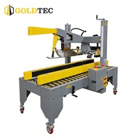 Machine de scellage automatique de boîtes en carton Goldtec GTF-AT5050, machine de fermeture de boîtes en carton, machine de pliage et de scellage de ruban adhésif