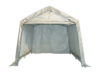 Carpa de Fiesta Gris Impermeable de PVC de Alto Rendimiento de 180 g, Garaje Portátil, Cochera para Estacionamiento y Protección de Vehículos
