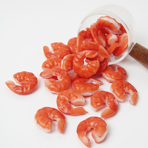 PVC Simulated Shrimp Model DIY Food Toy Noodle Bowl Accessories, Fake Shrimp Props, <b>Millet</b> Shrimp Play Food Toy Accessories - Product Image 5