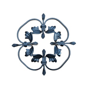 HLT-componentes de hierro forjado, piezas de decoración de puerta principal, varios diseños, Valla, elementos de acero, venta al por mayor - Product Image 2