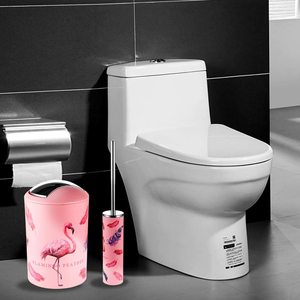 Ensemble d'accessoires de salle de bain Flamingo Design moderne, 6 pièces, écologiques, durables, pour la maison et l'<span class=keywords><strong>hôtel</strong></span>, faciles à nettoyer - Product Image 3
